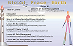 Website of Global Peace Earth with many animations