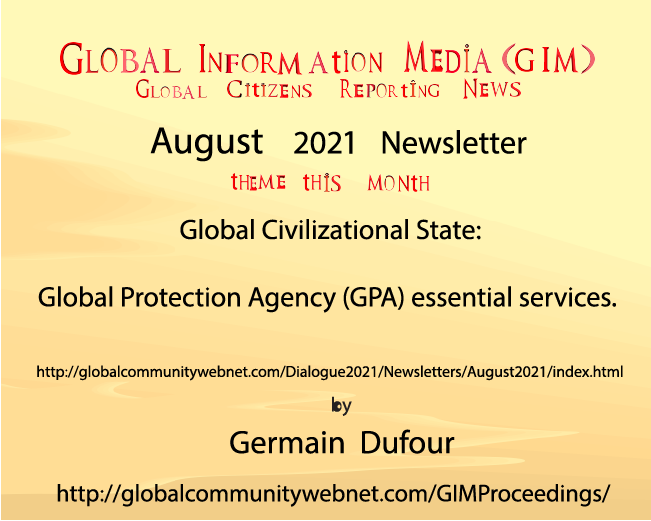 Theme of Global Dialogue 2022 and August Newsletter 2021.