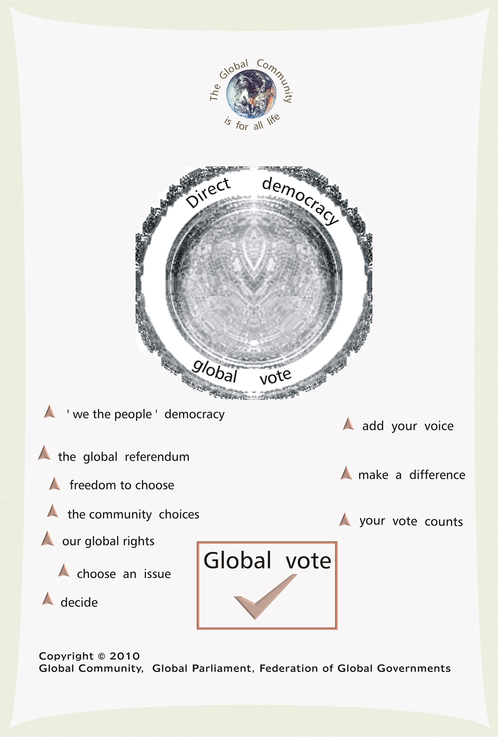 Global voting on issues