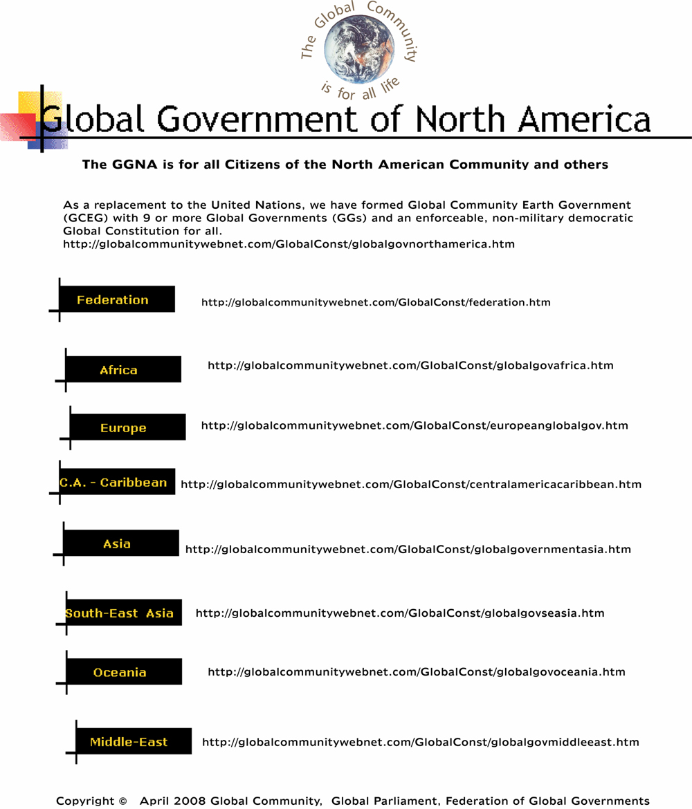  Global Government of North America (GGNA)