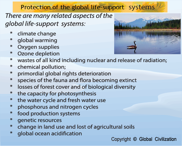 Destruction of the global life-support systems.