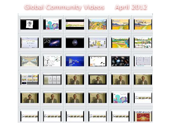 Global Community videos to end of April 2012