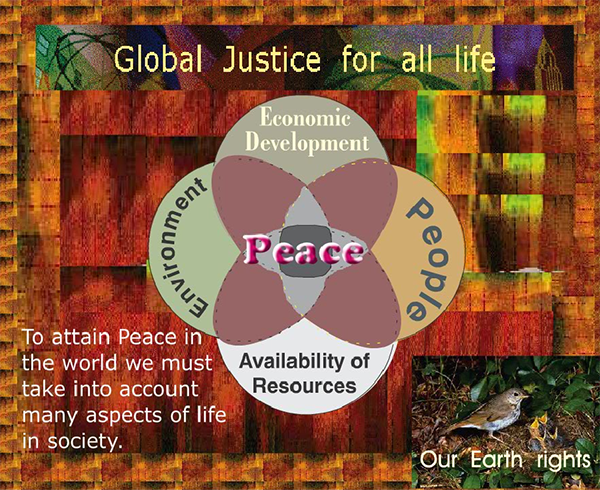 Peace includes many aspects of Life in society