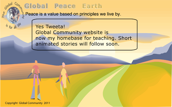 Global Peace Earth animation