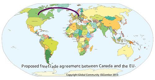 Free trade agreement Canad _ EU.